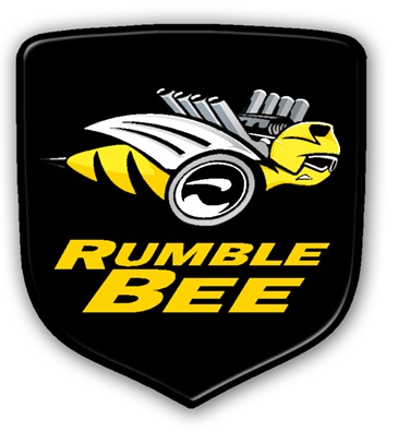 "Rumble Bee" Epoxy Coated Tailgate Shield Emblem Dodge Ram - Click Image to Close